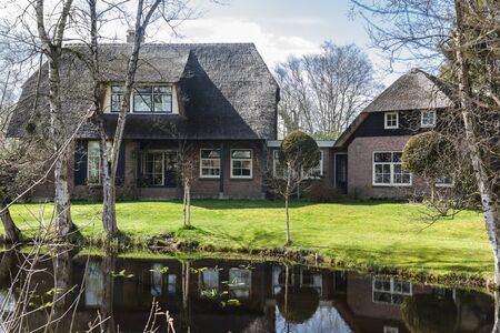 Fine country view in Giethoorn, Netherlandsのeditorial素材