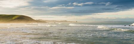 Kaka Point Beach in the Catlins, New Zealandの写真素材