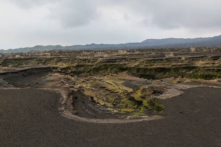 Way to crater Benbow at Ambrym island volcanic caldera, Malampa province-Vanuatu.の写真素材