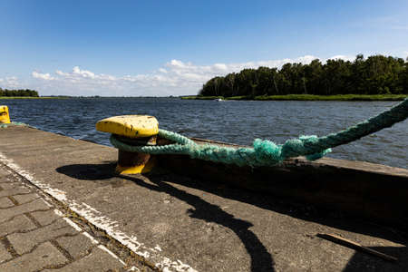 The KamieÅ Lagoon port in DziwnÃ³wの写真素材