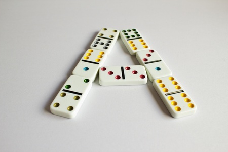 Colorful blocks A shapeの写真素材