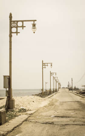 old street lamp postの写真素材