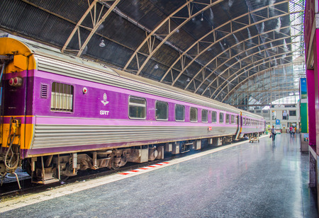 train at the station in Thailandのeditorial素材