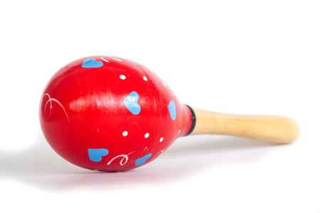 maracas on white background
