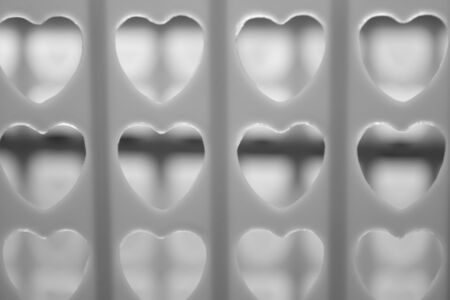 heart shape hole on plastic box