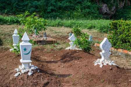 islamic Muslim Grave Yard in Thailandの写真素材