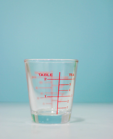 measuring cup for drugの写真素材