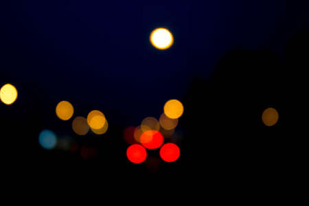 abstract blur bokeh of night light