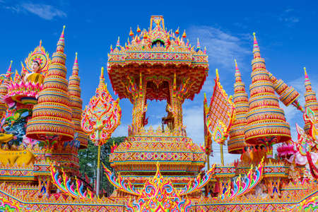 Dragging boat at Hat yai, Songkla, famous tradition of Thailand