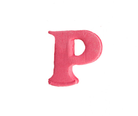 sugar alphabet for decorate on cakeの写真素材