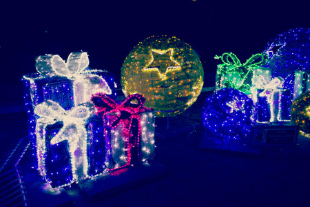 Christmas decoration lanternの写真素材