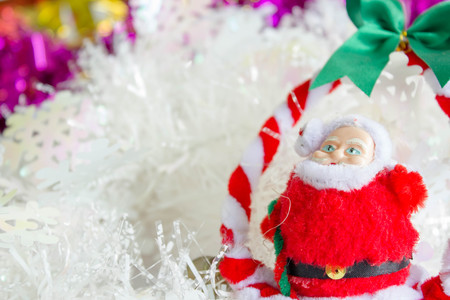 close up of decorativie Christmas ornamentsの写真素材