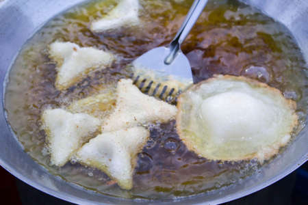 Traditional Thai crispy deep fried flour