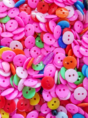 abstract background of colorful buttonsの写真素材