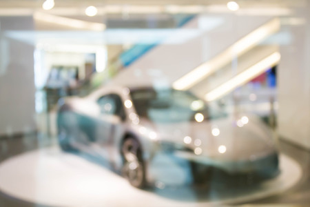 blurred showroom car : for background use
