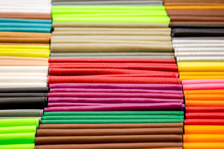 colorful leather bag texture backgroundの写真素材