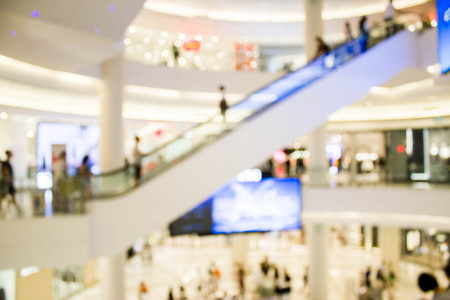 abstract blurred of department storeの写真素材