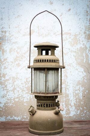Old hurricane lampの写真素材