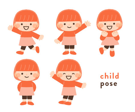 Simple and easy-to-use illustrations with no main lines and a small number of colors. Vector data that is easy to edit colors.のイラスト素材