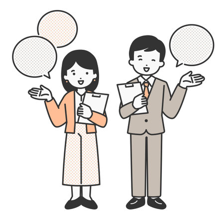 illustration material of people of various generationsのイラスト素材