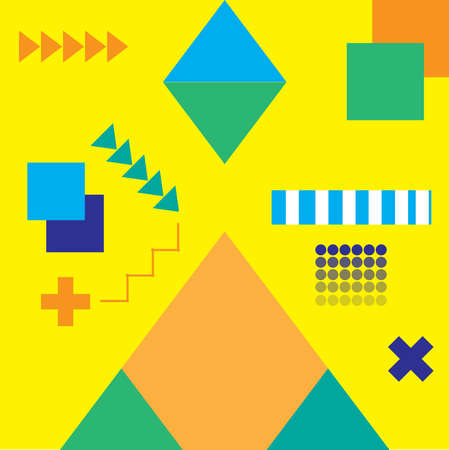 Illustration of background abstract simple shape. Template, banner and brochure used