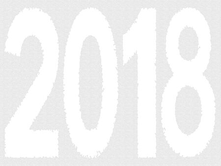 2018 number on background. 2018 new year sign.