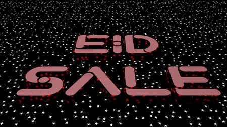 Pink color and shining letter of the text "SALE" with dark black backgroundの写真素材