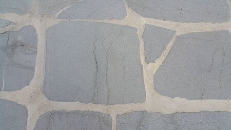Grey color floor abstract background: polished concrete plaster wall striped pattern texture gray...