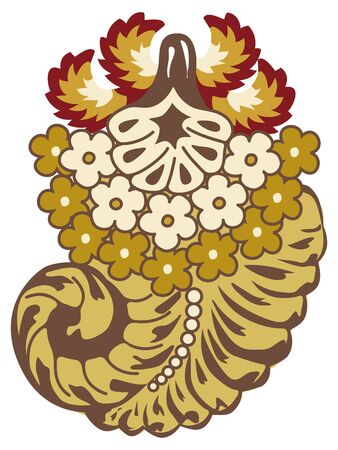 Paisley mehndi vector floral designのイラスト素材
