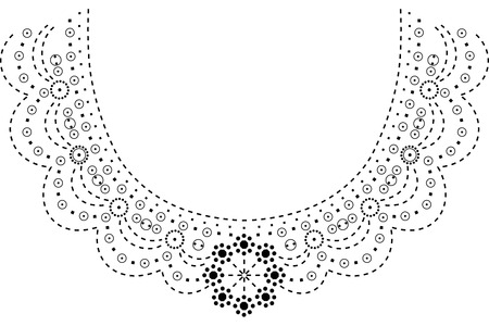Neckline illustration vector design fashionのイラスト素材