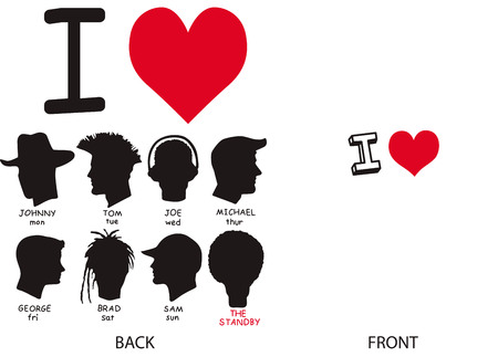 Abstract fashion love shirt designのイラスト素材