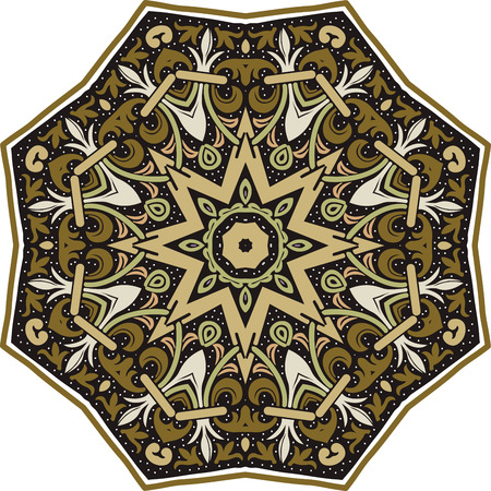 Mandala ethnic indian illustration designのイラスト素材