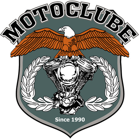Motorcycle biker racing vector designのイラスト素材