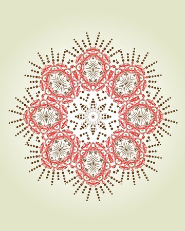 Mandala ethnic indian illustration designのイラスト素材