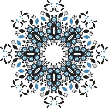 Mandala ethnic indian illustration designのイラスト素材