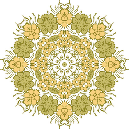 Mandala ethnic indian illustration designのイラスト素材