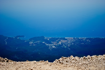 Mountains near town Kemer, Turkeyの写真素材