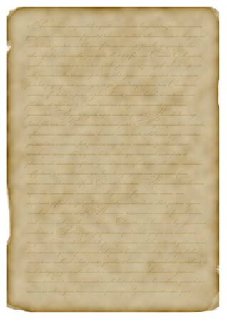 Texture of old brown vintage paper with textの写真素材