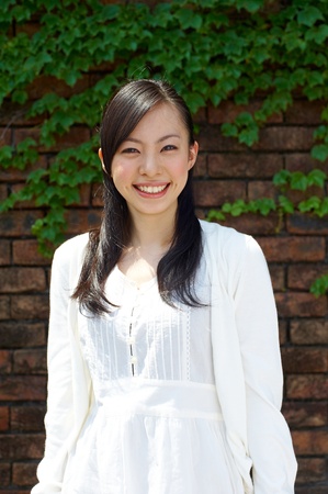 a portrait of young womanの写真素材