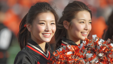 Female cheerleaderの素材