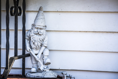 Man at work - digging  for funの写真素材