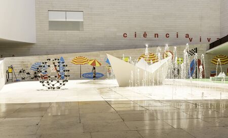 Science center in the city center in Lisbon, much character with plenty of water and a boat