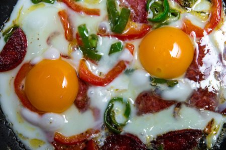 eggs and baconの写真素材