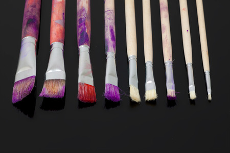 Brushes and Paletteの写真素材