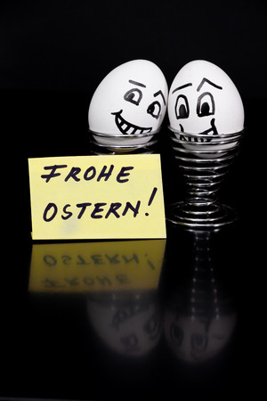 Funny eggsの写真素材