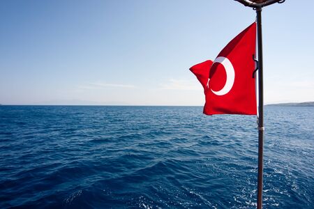 Turkish flagの写真素材