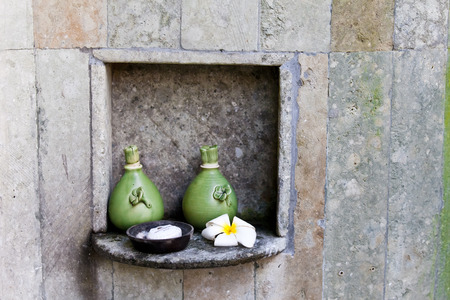 Decoration in wellness roomの写真素材