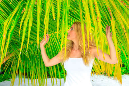 Beauty Young Girl In Holidayの写真素材