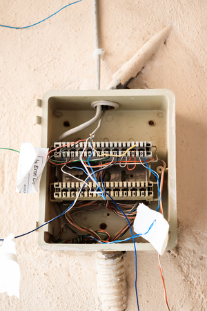 Damaged Power Cableの写真素材