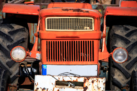 Parking Tractorの写真素材